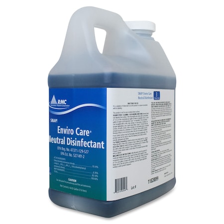 Rmc Enviro Care Neutral Disinfectant EZ-Mix, 64 fl oz (2 quart) Neutral, Blue, 4 PK RCM11828899